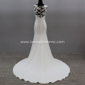 Super Long Applique Sweetheart Mermaid luxury wedding gowns dresses bridal